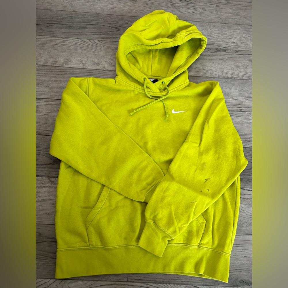 Lime green Nike hoodie